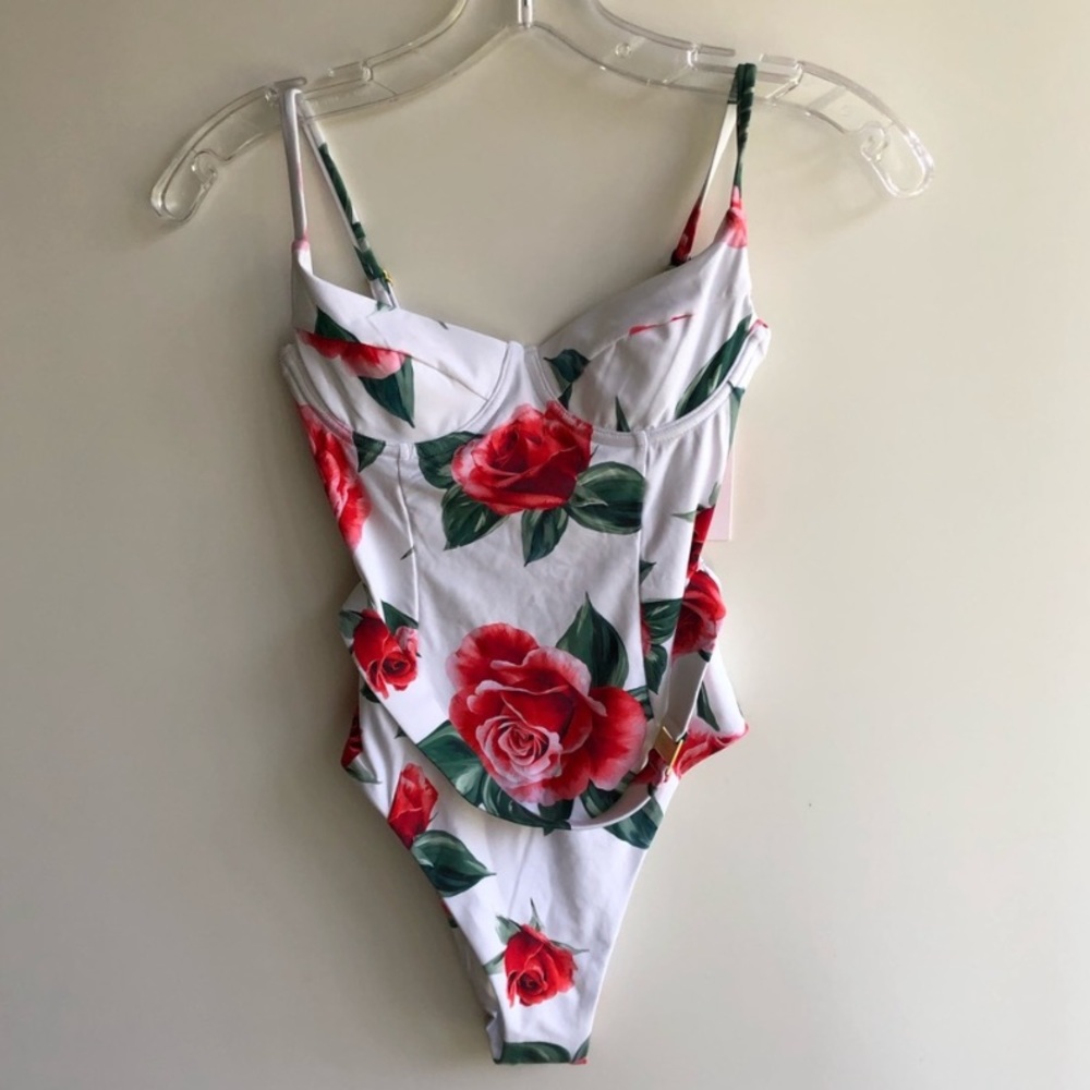 Onia Rose belted swimsuit